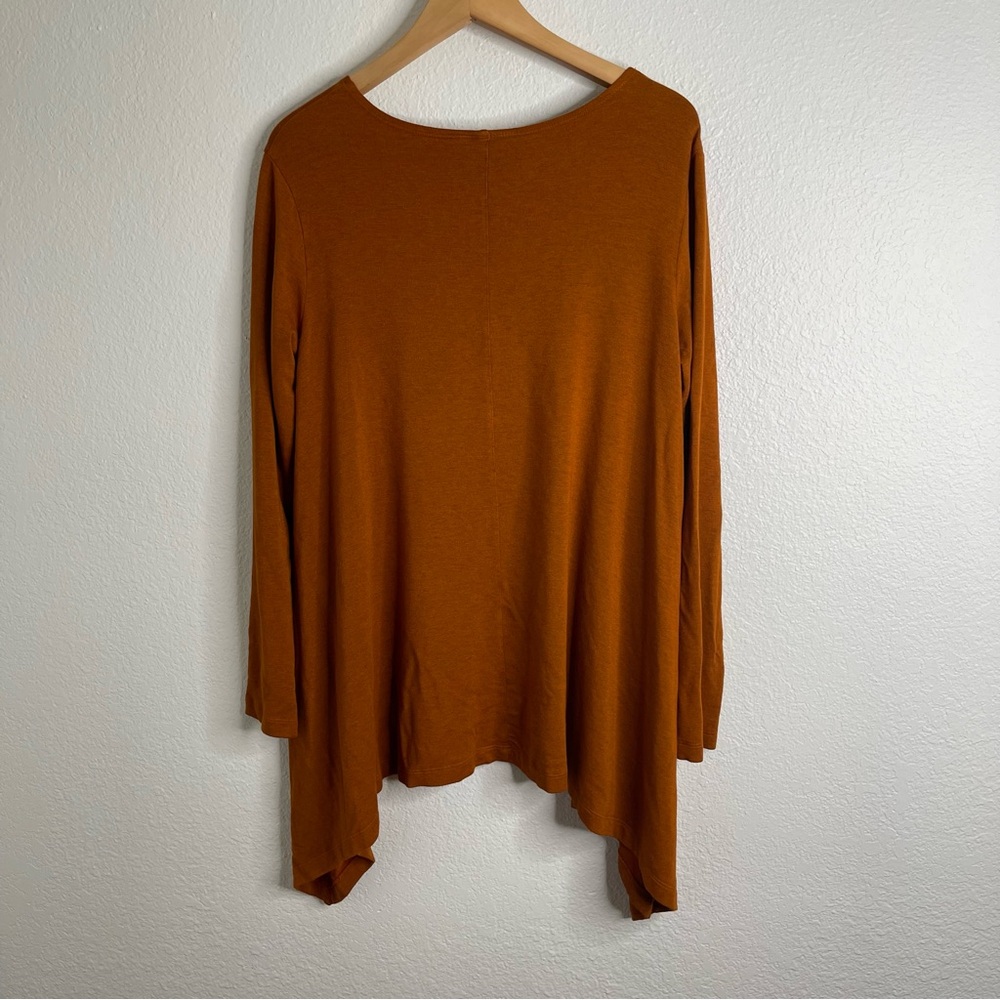 Bryn Walker Rust‎ Orange Brown Long Sleeve Top Size Small - Picture 5 of 5